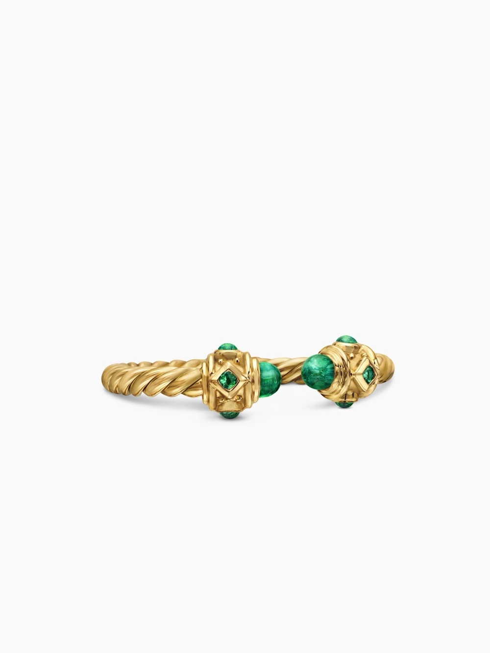 DAVID YURMAN Renaissance Open Emerald Ring in 18K Gold - Picture 15 of 16